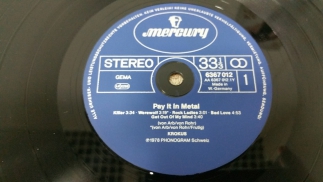 Krokus ‎	1978	Pay It In Metal	Mercury ‎	Germany	