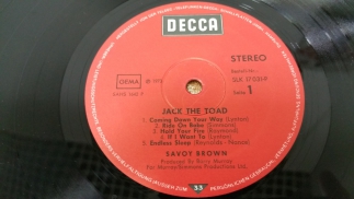 Savoy Brown 1973 Jack The Toad Decca Germany