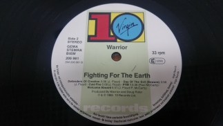 Warrior 	1985	Fighting For The Earth	10 Records 	Germany	