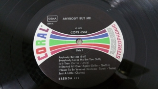 Brenda Lee 1973 Anybody But Me MCA Coral Germany